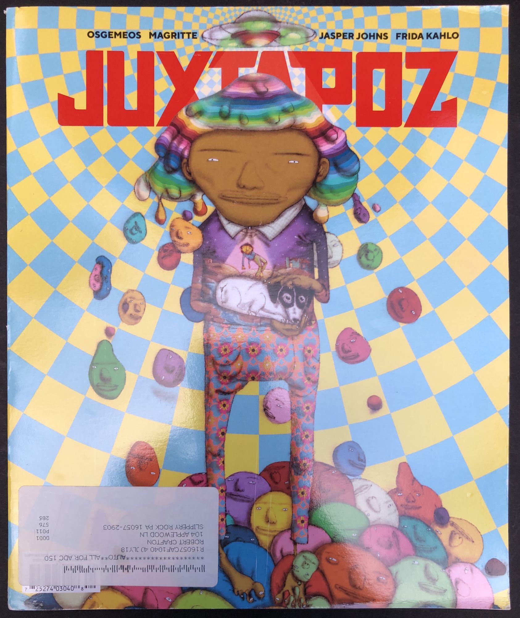 6 issues of JUXTAPOZ, Winter 2018 - Spring 2019, nos 204-209