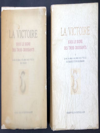 Item #H33163 La Victoire, sous le signe des trois croissants, 2 volumes. Algeria, General Juin,...