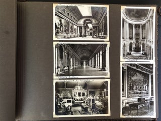 Large 1937 photo album documenting trip to Queen Elizabeth's coronation,