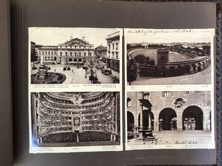 Large 1937 photo album documenting trip to Queen Elizabeth's coronation,