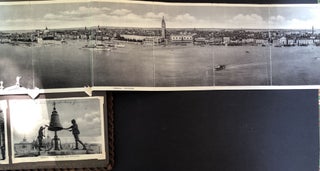 Large 1937 photo album documenting trip to Queen Elizabeth's coronation,