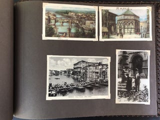 Large 1937 photo album documenting trip to Queen Elizabeth's coronation,