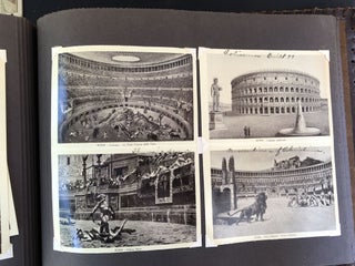 Large 1937 photo album documenting trip to Queen Elizabeth's coronation,