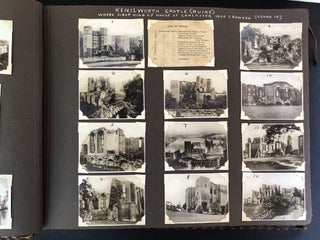 Large 1937 photo album documenting trip to Queen Elizabeth's coronation,