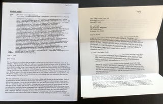 Group of books, publications, letters by/about Rae Davis, Canadian performance artist: Unfoldings, Being & Doing, etc.