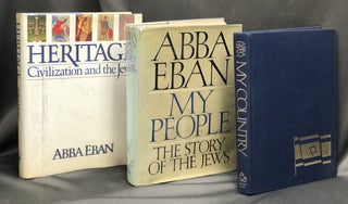 Item #H33266 Three books inscribed: My People, the Story of the Jews; Heritage, Civilization and...