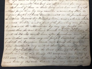 Last will & testament of Joseph Mays including slaves, Augusta County, Virginia (1786) and 1813 codicils, Woodford County, KY