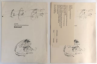 Group of publications, ephemera 1961-79 by/about Josef Mikl, some signed