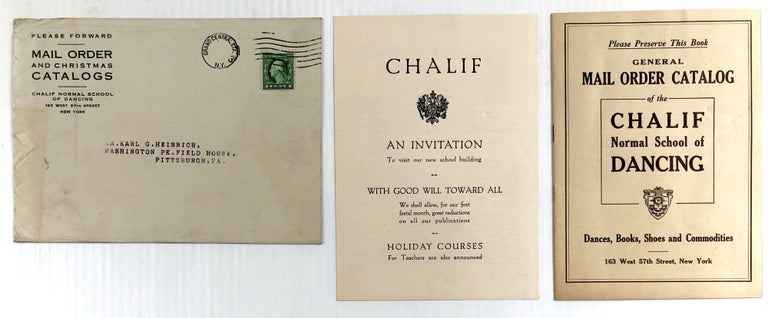 Item #H33303 Ca. 1917 General Mail Order Catalog of the Chalif Normal School of Dancing. Louis H. Chalif.