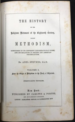 History of the Methodist Episcopal Church in the United States of America (4 vols, 1867); The History of the Religious Movement of the Eighteenth Century Called Methodism (3 vols)