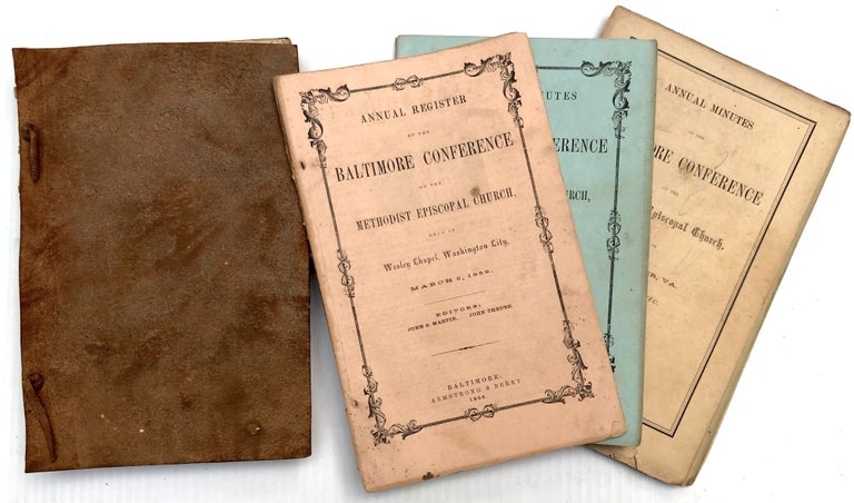 Item #H33320 Annual Register & Minutes of the Baltimore Conference of the Methodist Episcopal Church, 1853-1861: 9 annual volumes
