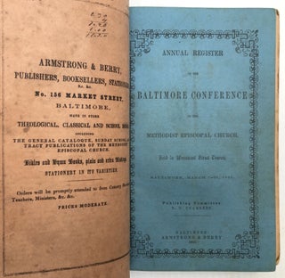 Annual Register & Minutes of the Baltimore Conference of the Methodist Episcopal Church, 1853-1861: 9 annual volumes