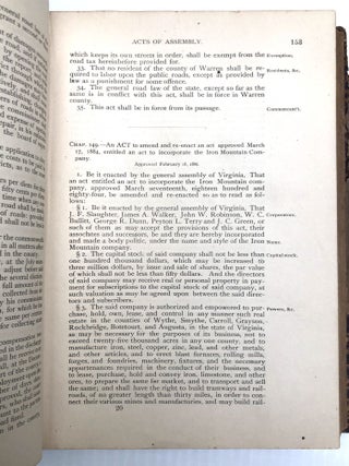 Acts and Joint Resolutions passed by the General Assembly of the State of Virginia during the Session of 1885 - 1886