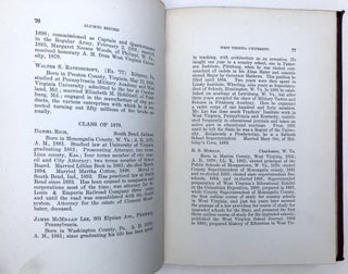 Alumni Record 1867-1903, West Virginia University