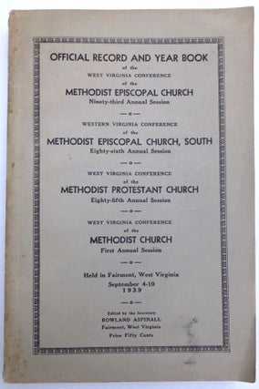 Item #H33453 1939 Official Record and Year Book of the West Virginia Conference of the Methodist...