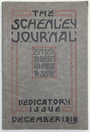 Item #H33461 The Schenley Journal, Dedicatory Issue, December 1916. Pittsburgh Schenley High School