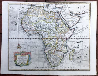 Item #H33477 A New and Correct Map of Africa, 1748, 20 x 15.5" Emanuel Bowen