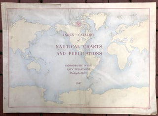 Item #H33482 Index-Catalog of Nautical Charts and Publications, 1947: huge 27.5 x 20.5" elephant...