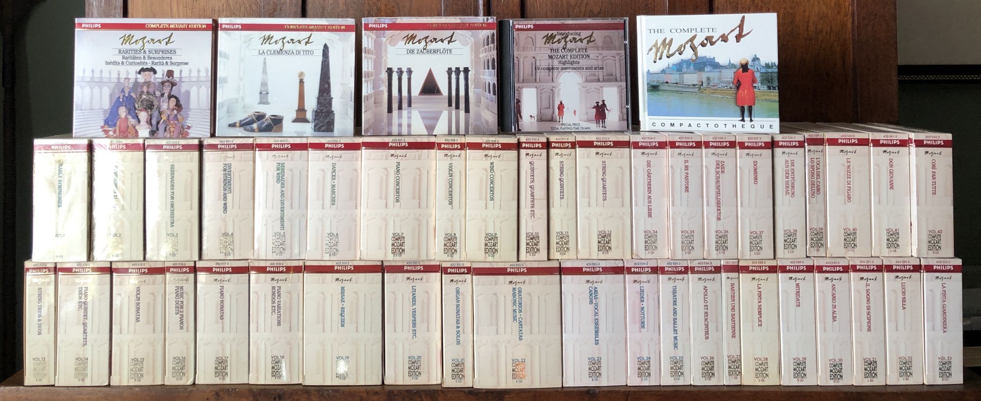 The Complete Mozart Edition, 45 volumes, 180 CDs, fine, some