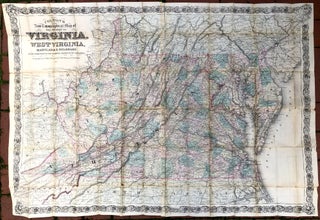 Item #H33539 Colton's New Topographical Map of the States of Virginia, West Virginia, Maryland &...