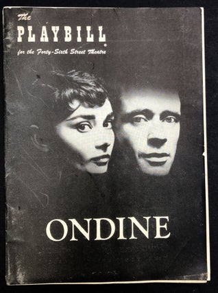 Item #H33550 1954 signed Playbill program for Ondine, Forty-Sixth Street Theatre NYC. Audrey Hepburn