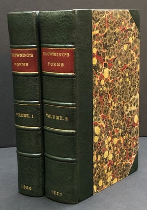 Item #H33627 Poems, 2 volumes (first publication of Sonnets from the Portuguese). Elizabeth...