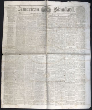 Item #H33829 American Standard newspaper, July 5, 1861, Uniontown PA Fayette County