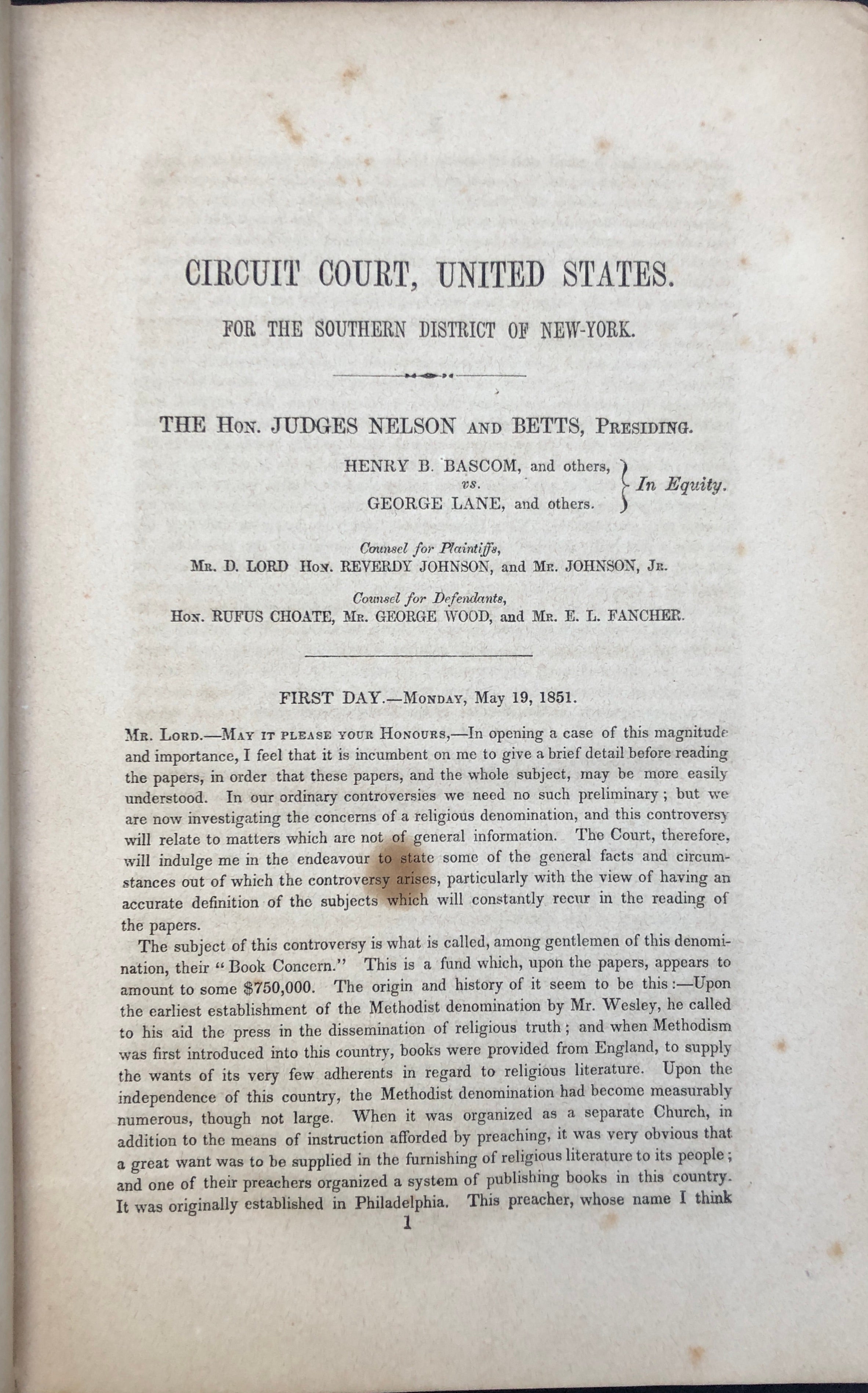 The Methodist Church Property Case: Report On The Suit Of Henry B ...