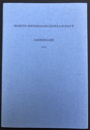 Item #H33927 Jahresgabe der Martin-Heidegger-Gesellschaft, 2000: Ruckweg und Kehre. Martin Heidegger