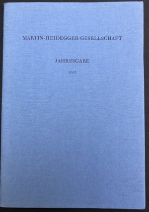 Item #H33929 Jahresgabe der Martin-Heidegger-Gesellschaft, 2003: Ausgewahlte Briefe Martin...
