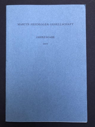 Item #H33931 Jahresgabe der Martin-Heidegger-Gesellschaft, 2009: Das Eigentumliche. Martin Heidegger
