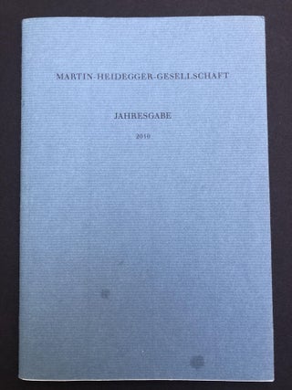 Item #H33932 Jahresgabe der Martin-Heidegger-Gesellschaft, 2010: Das Geringe. Martin Heidegger
