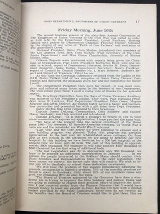 Journal of the Sixty-First Annual Convention of the Daughters of Union Veterans of the Civil War 1861-1865, Inc. DEPARTMENT OF OHIO. Akron, June 15, 16 and 17, 1950