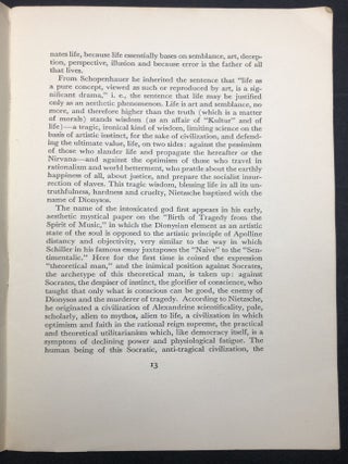 Nietzsche's Philosophy in the Light of Contemporary Events