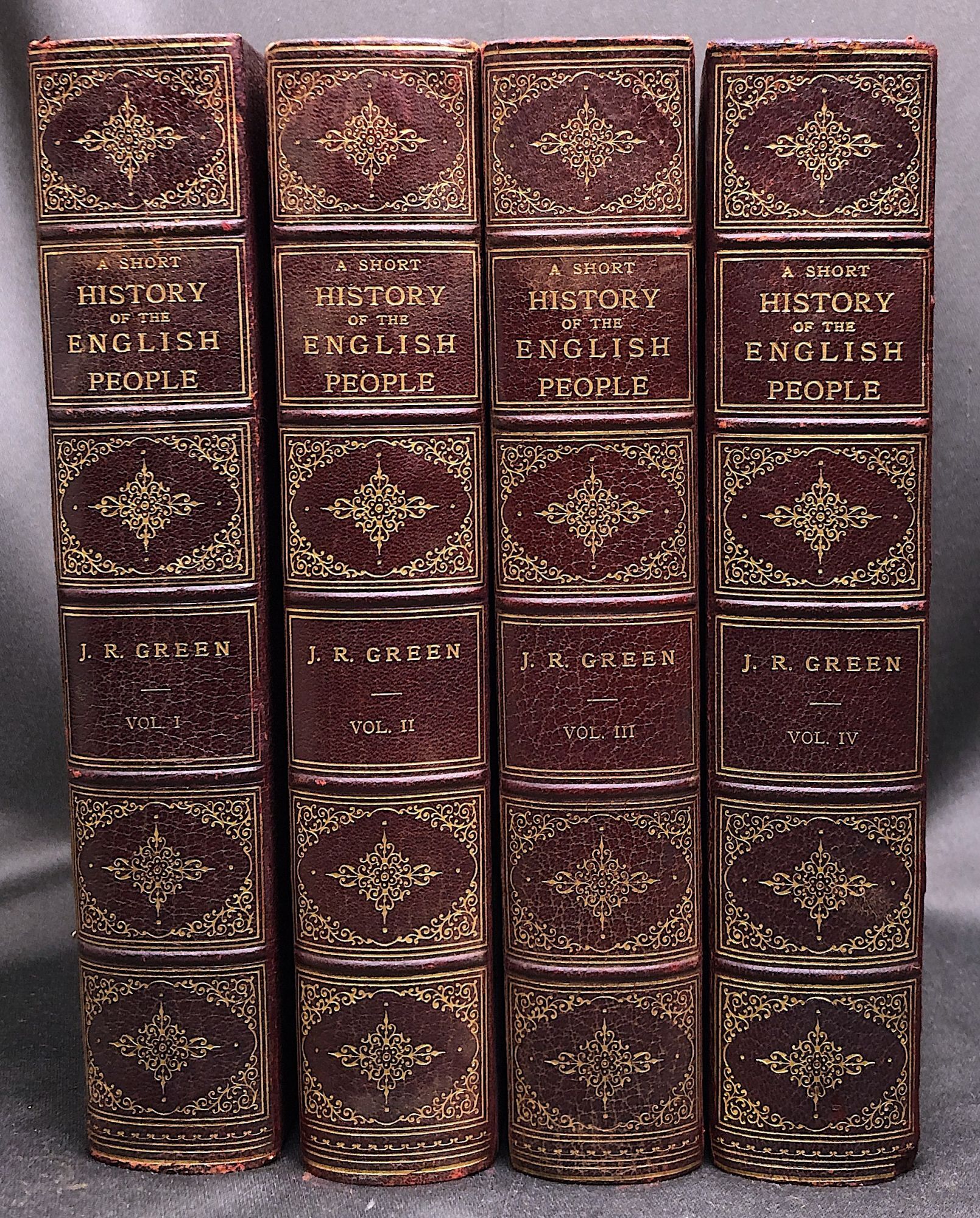 A Short History of the English People, 4 volumes, leather bound | J. R ...