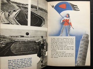 Group of 1934-1937 brochures, booklets, passenger lists, receipts, etc., for trip to Italy, Switzerland and Germany