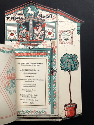 Group of 1934-1937 brochures, booklets, passenger lists, receipts, etc., for trip to Italy, Switzerland and Germany