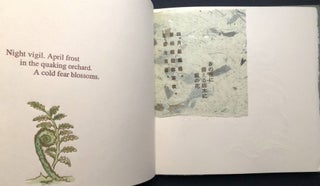 Singing of Fruit, Haiku Poems, with translations into Chinese and Japanese, one of 20 copies signed