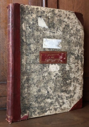 Item #H34424 Ca. 1790-1810 bound volume of music -- songs, arias, glees, Marquis of Abercorn's...