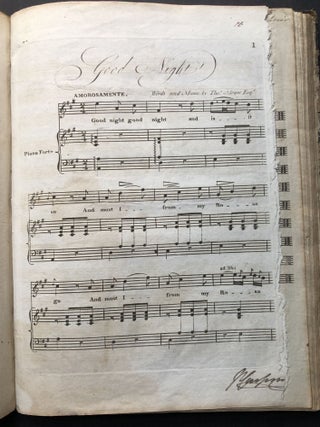 Bound volume of 1780s-1800s music, many Irish imprints