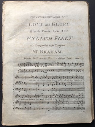 Bound volume of 1780s-1800s music, many Irish imprints