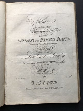 Bound volume of 1780s-1800s music, many Irish imprints