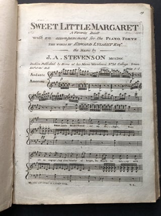 Bound volume of 1780s-1800s music, many Irish imprints