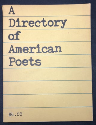 Item #H34513 A Directory of American Poets (1973). Poets, Inc Writers