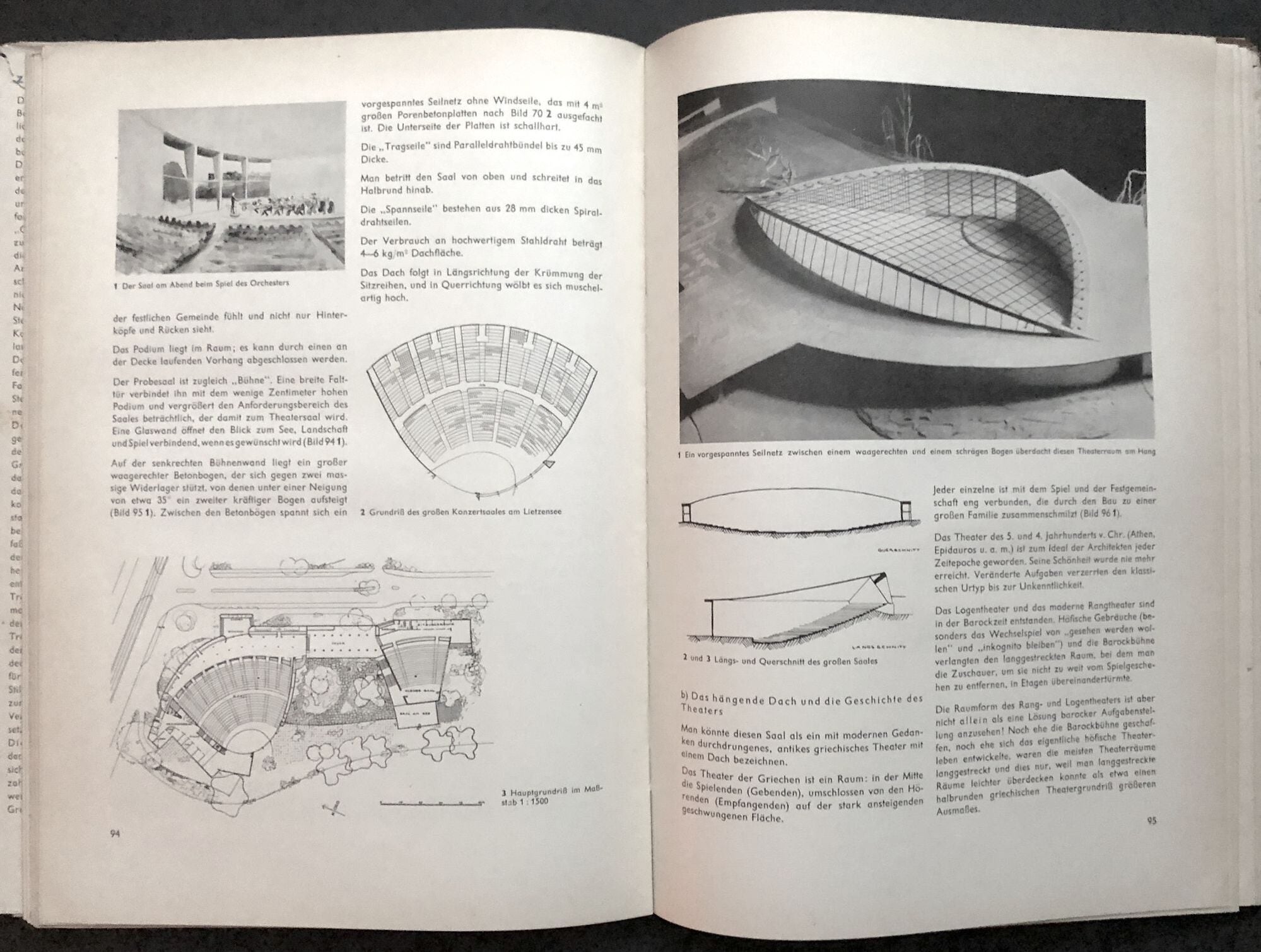 Das hängende Dach. Gestalt und Struktur German book on modern roof ...