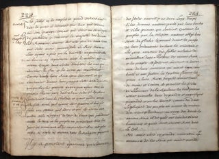 Late 17th century bound manuscript: La Rethorique Francoise, Livre Second: Du Temoignage Divin