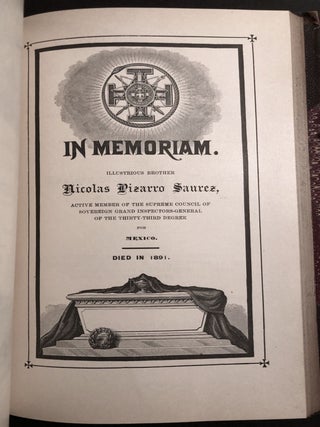 1891 Proceedings of the Supreme Council of the 33rd Degree Ancient Accepted Scottish Rite Masons for the Northern Masonic Jurisdiction of the USA
