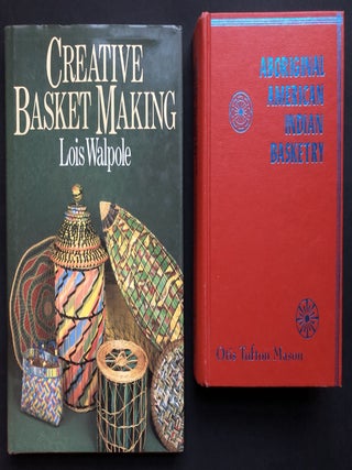 16 books on American & Native American baskets, basketry, crafts, antiques: see description for titles