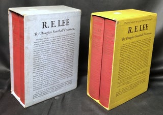 Item #H34786 R. E. Lee (4 volumes, first edition, in slipcases, inscribed by author). Douglas...
