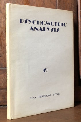 Item #H34927 Psychometric Analysis. Max Freedom Long
